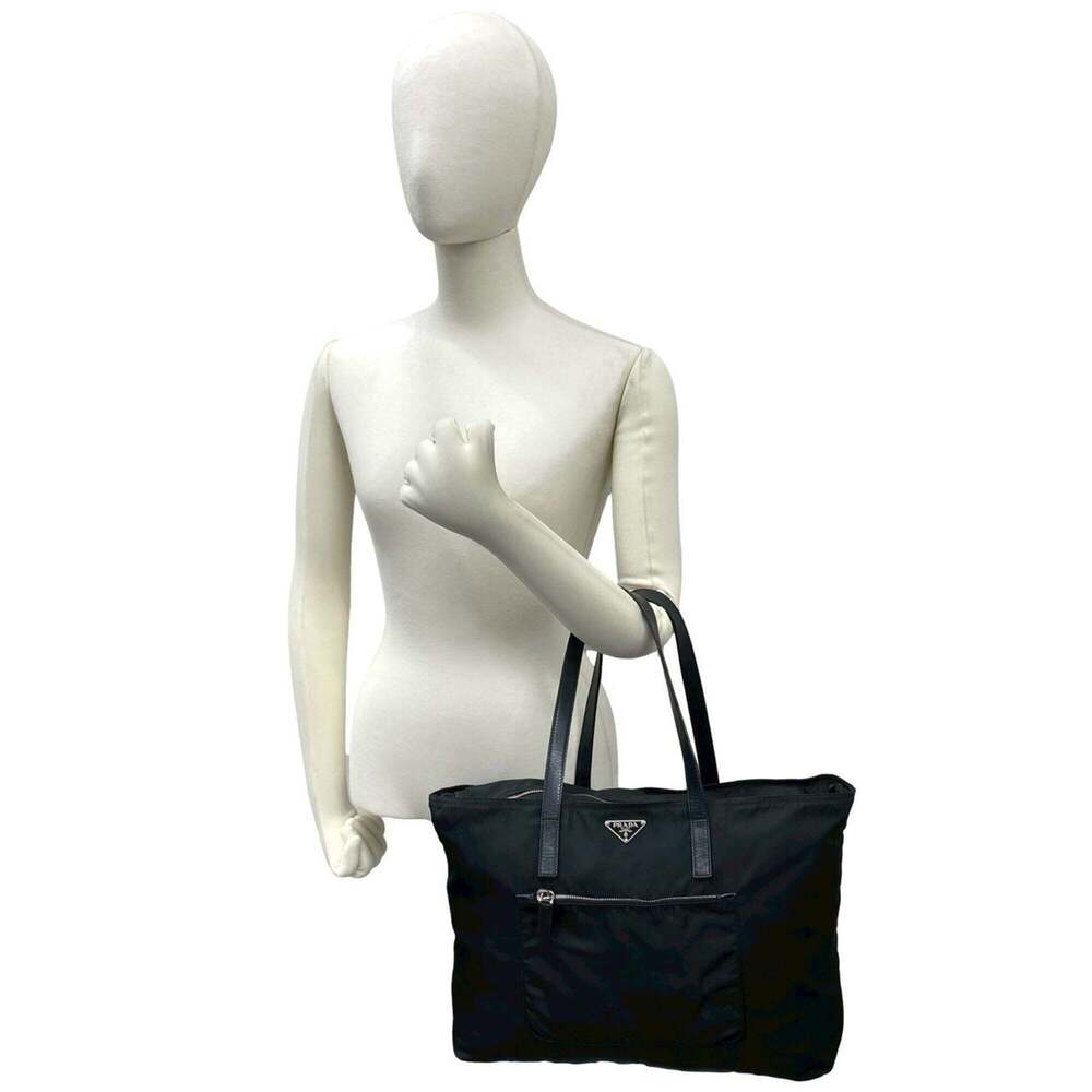 PRADA Black Leather Shoulder Bag - Picture 2 of 9